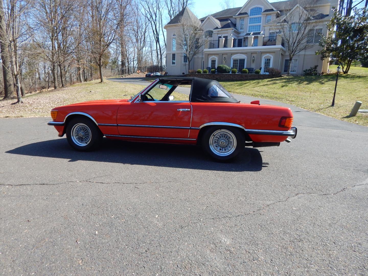 1972 Signal Red /Black Leather Mercedes-Benz 450SL 450SL (10704412000) with an 4.5L V8 engine, Automatic transmission, located at 6528 Lower York Road, New Hope, PA, 18938, (215) 862-9555, 40.358707, -74.977882 - Here we have a beautiful 1972 Mercedes 450SL. Options include: black leather, hard top and soft top, AM/FM/TAPE radio, parking lights, VDO Klenzle clock, Berger Mangel stamped 15 inch wheels with 4 Kelly Navigator 800S tires. This vehicle comes with a car cover and a list of records of work done to - Photo#15